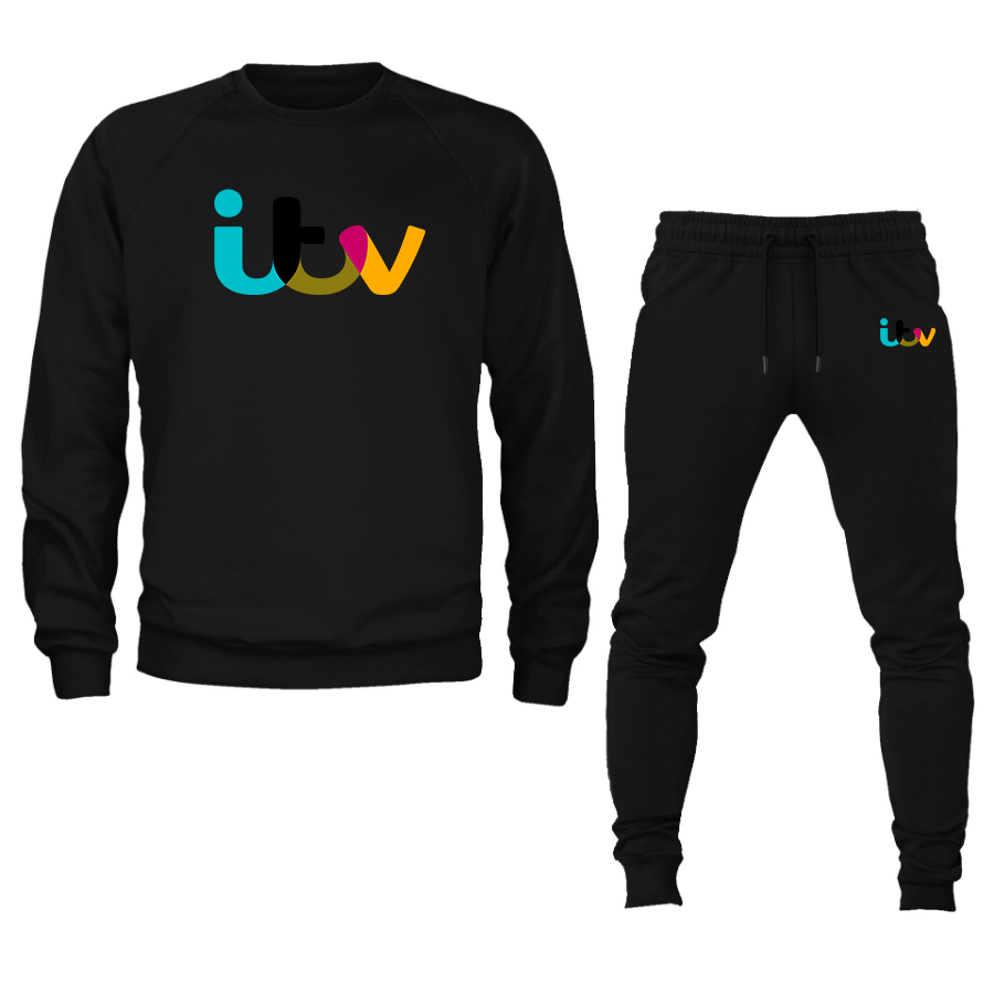Men's  Itv  Crewneck Sweatshirt Joggers Suit