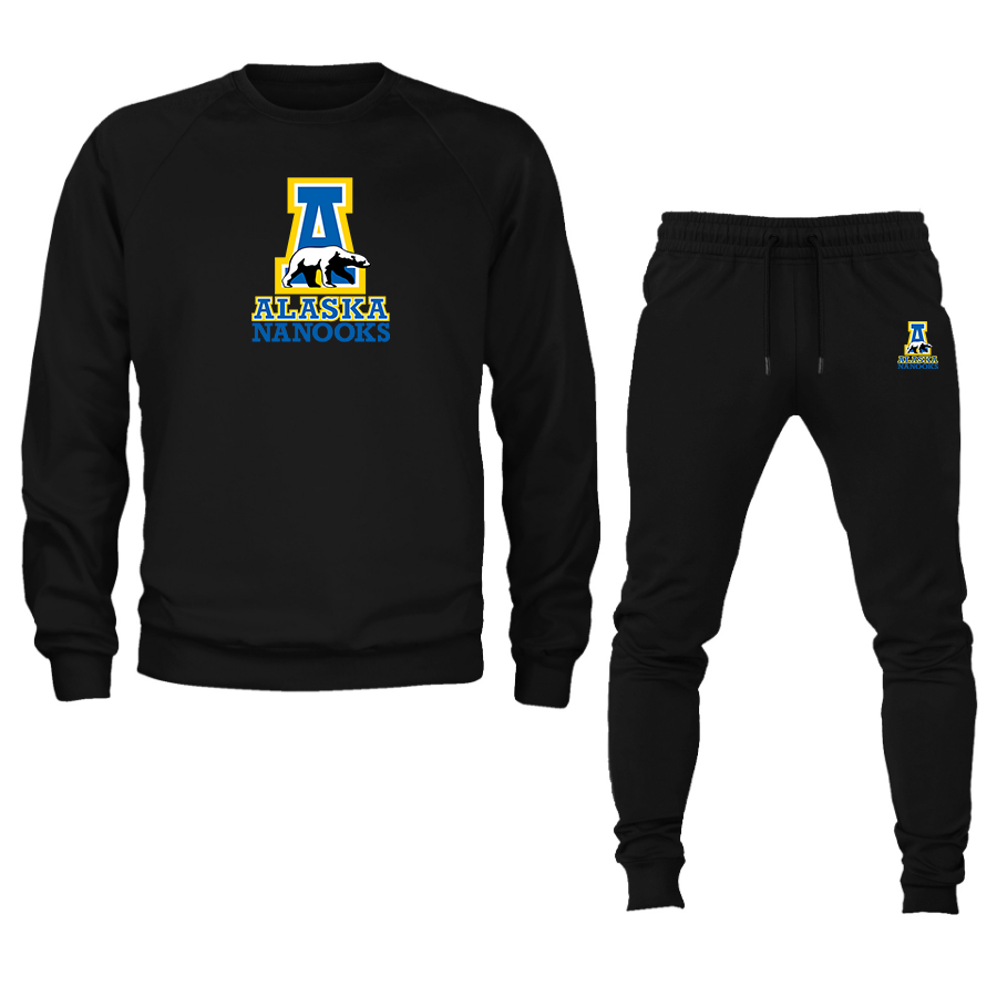 Men's Alaska Nanooks Crewneck Sweatshirt Joggers Suit