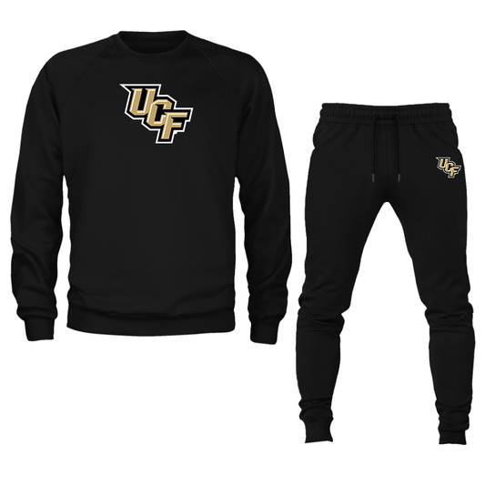 Men's  Central Florida Knights  Crewneck Sweatshirt Joggers Suit