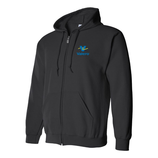 Men's Valero Gas Station Logo Zipper Hoodie