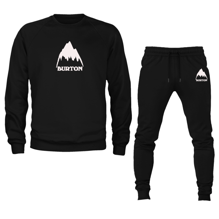 Men's Burton Mountain Crewneck Sweatshirt Joggers Suit