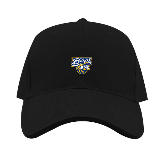 Burlington Bees   Logo  Dad Baseball Cap Hat