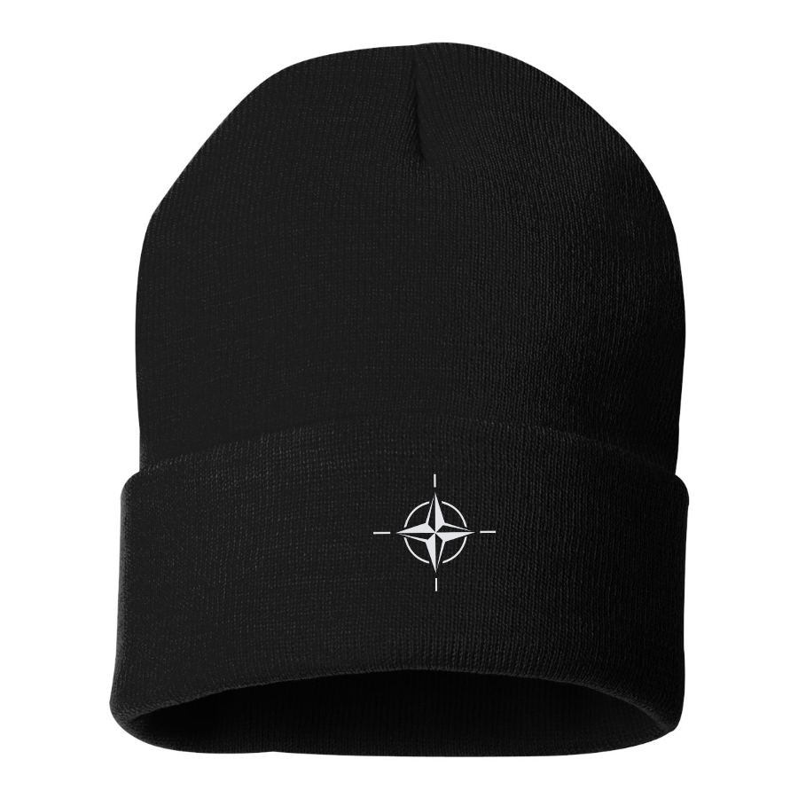 Nato Emblem Logo  Beanie Hat