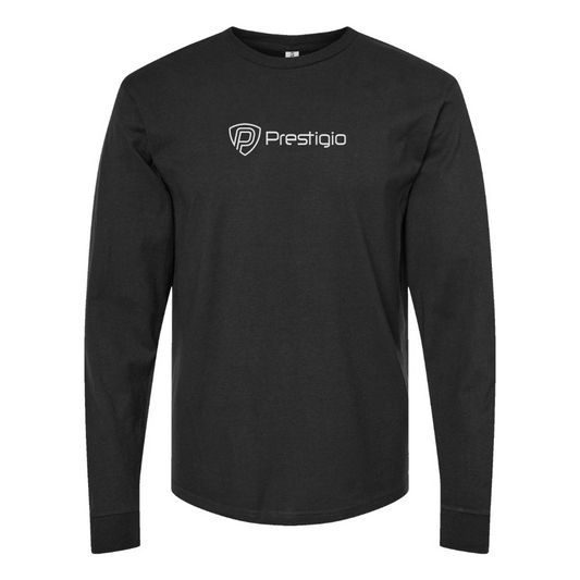 Men's Prestigio Logo Cotton Long Sleeve T-Shirt