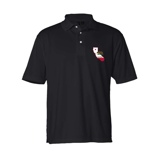 Men's  California Bear Map Sierra Pacific Moisture Free Mesh Polo