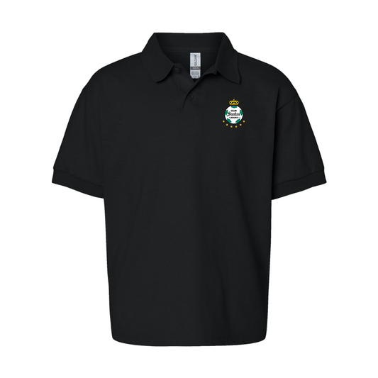 Youth Santos Laguna Soccer Gildan Dry Blend Jersey Polo