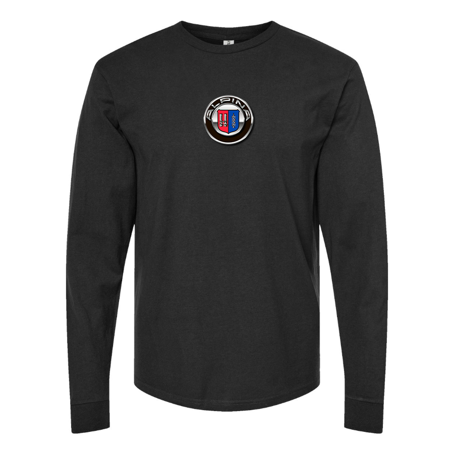 Men's Alpina Logo Cotton Long Sleeve T-Shirt