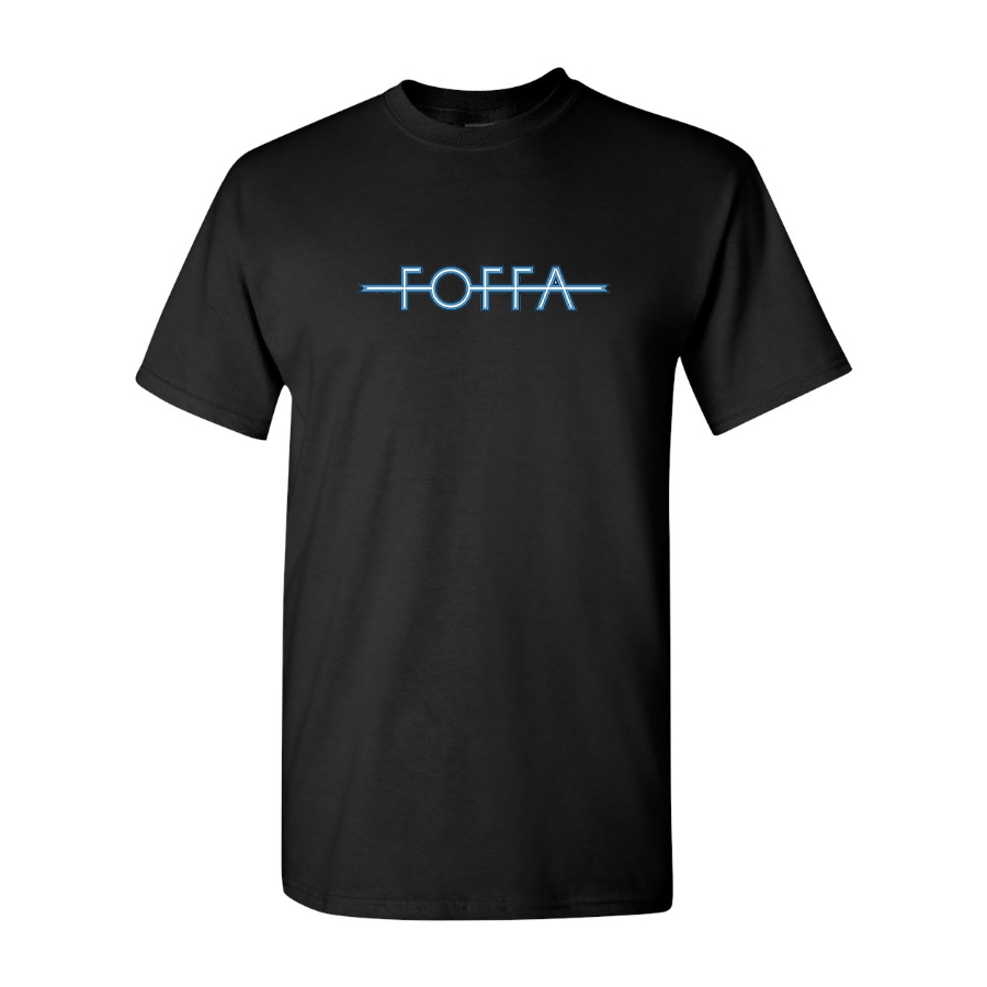 Men's Foffa Blue Logo Cotton T-Shirt