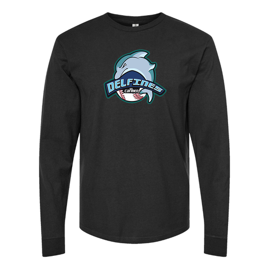 Men's Carmen Delfines Logo Cotton Long Sleeve T-Shirt
