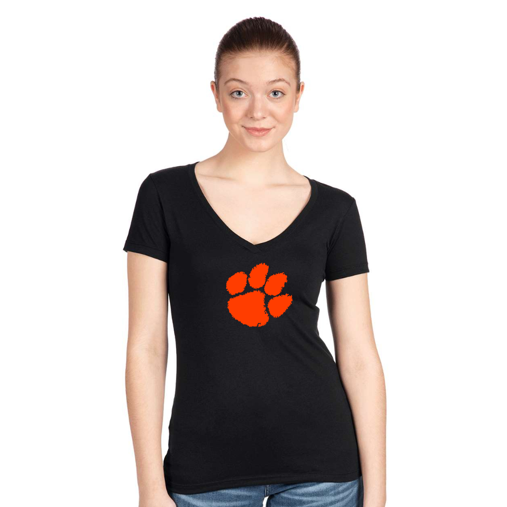 Women's Clemson Tigers Next Level V-Neck T-Shirt