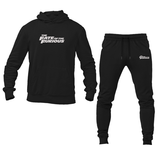 Men's The Fate Of the Furious Logo Hoodie Joggers Set