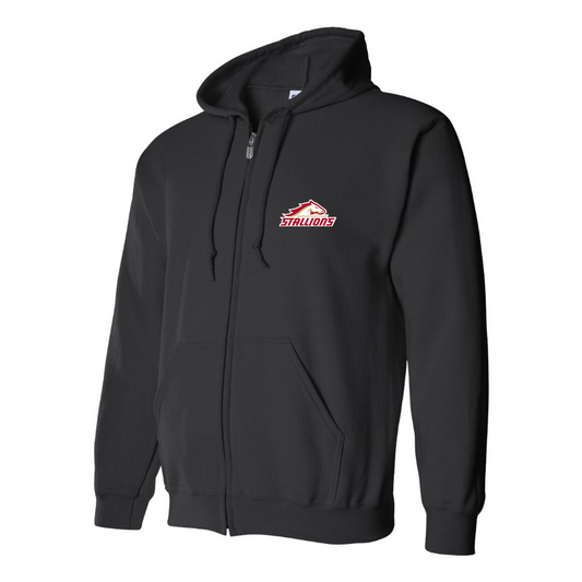 Men's Birmingham Stallions Logo Zipper Hoodie