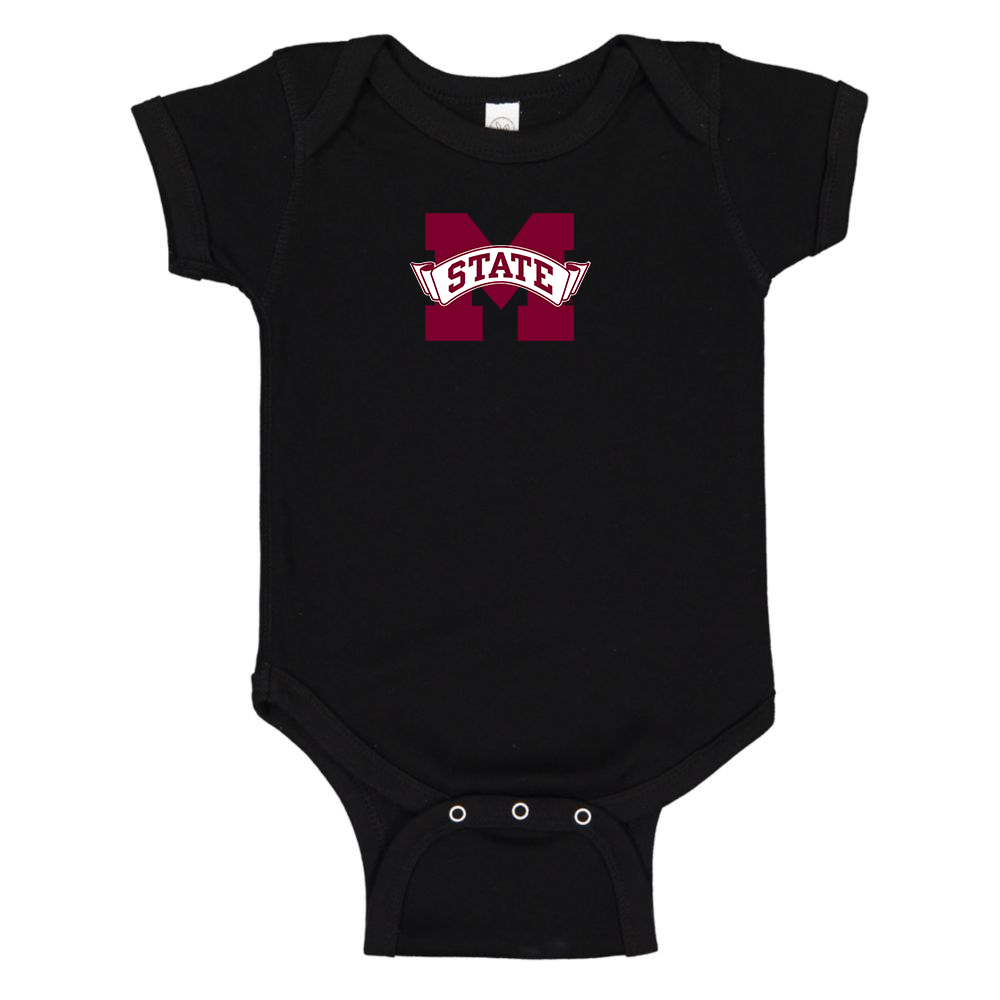 Mississippi State Bulldogs Logo Baby Onesie Romper