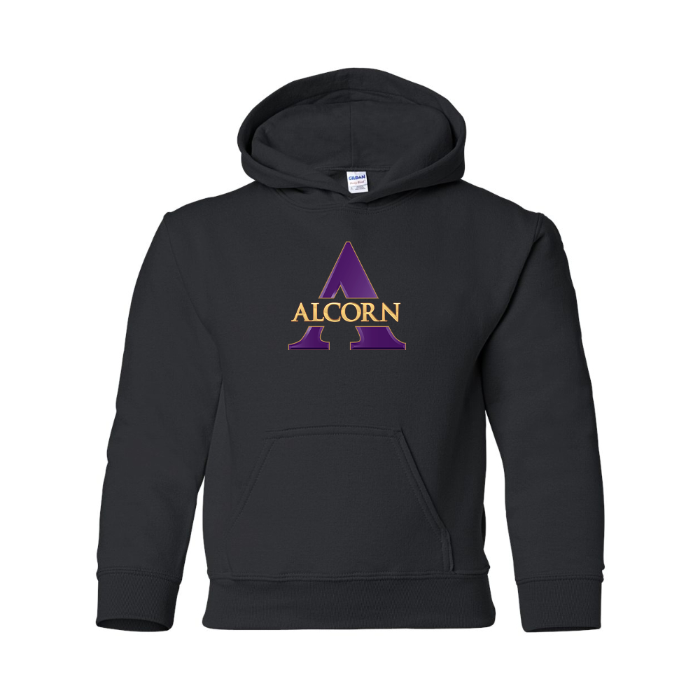 Youth Alcorn State Braves Gildan Heavy Blend  Hooded Sweatshirt