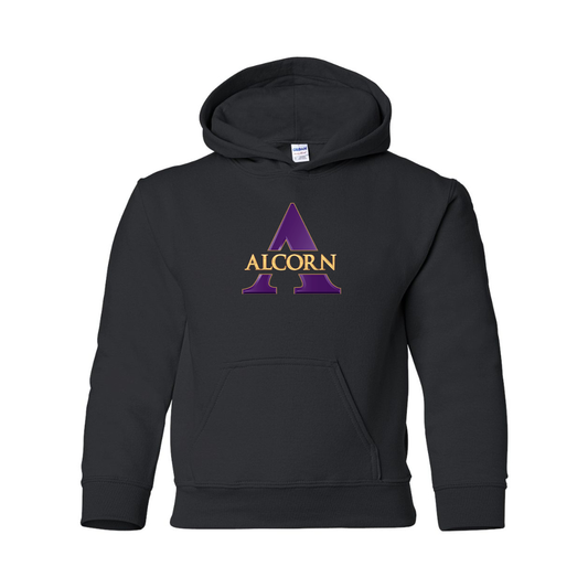 Youth Alcorn State Braves Gildan Heavy Blend  Hooded Sweatshirt
