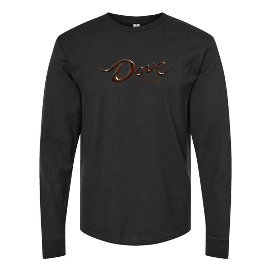 Men's Dove Сhocolate Logo Cotton Long Sleeve T-Shirt