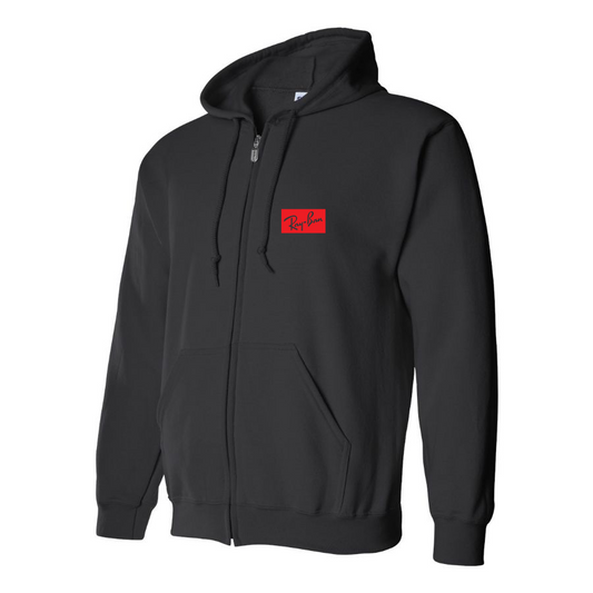 Men's Ray Ban Logo Zipper Hoodie