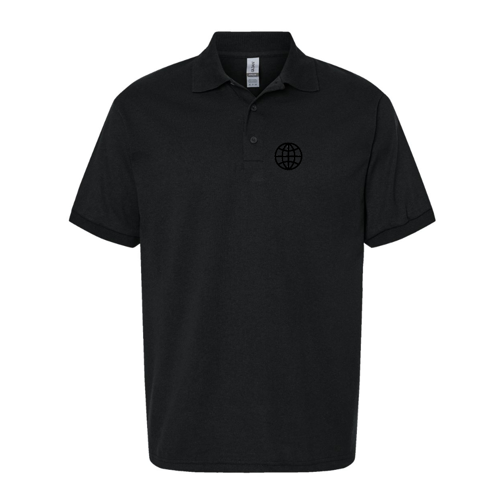 Men's  Internet Globe Dry Blend Jersey Polo