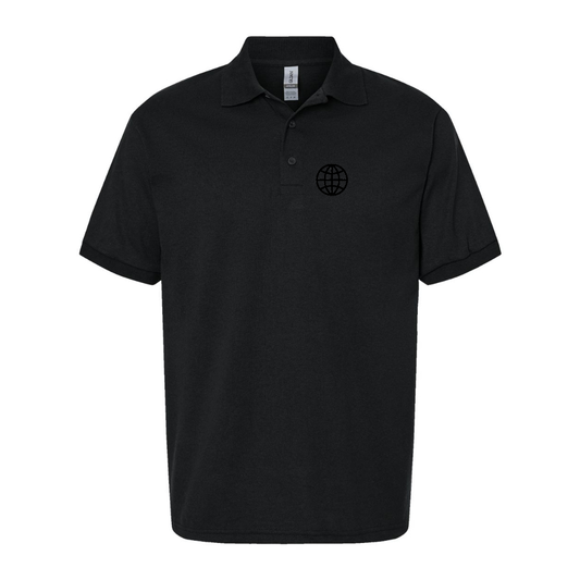 Men's  Internet Globe Dry Blend Jersey Polo