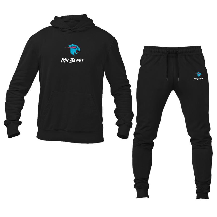 Men's Mr Beast Logo Hoodie Joggers Set