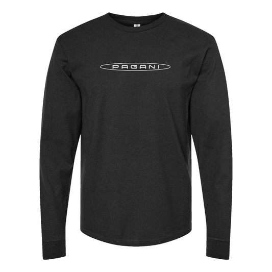 Men's Pagani Logo Cotton Long Sleeve T-Shirt