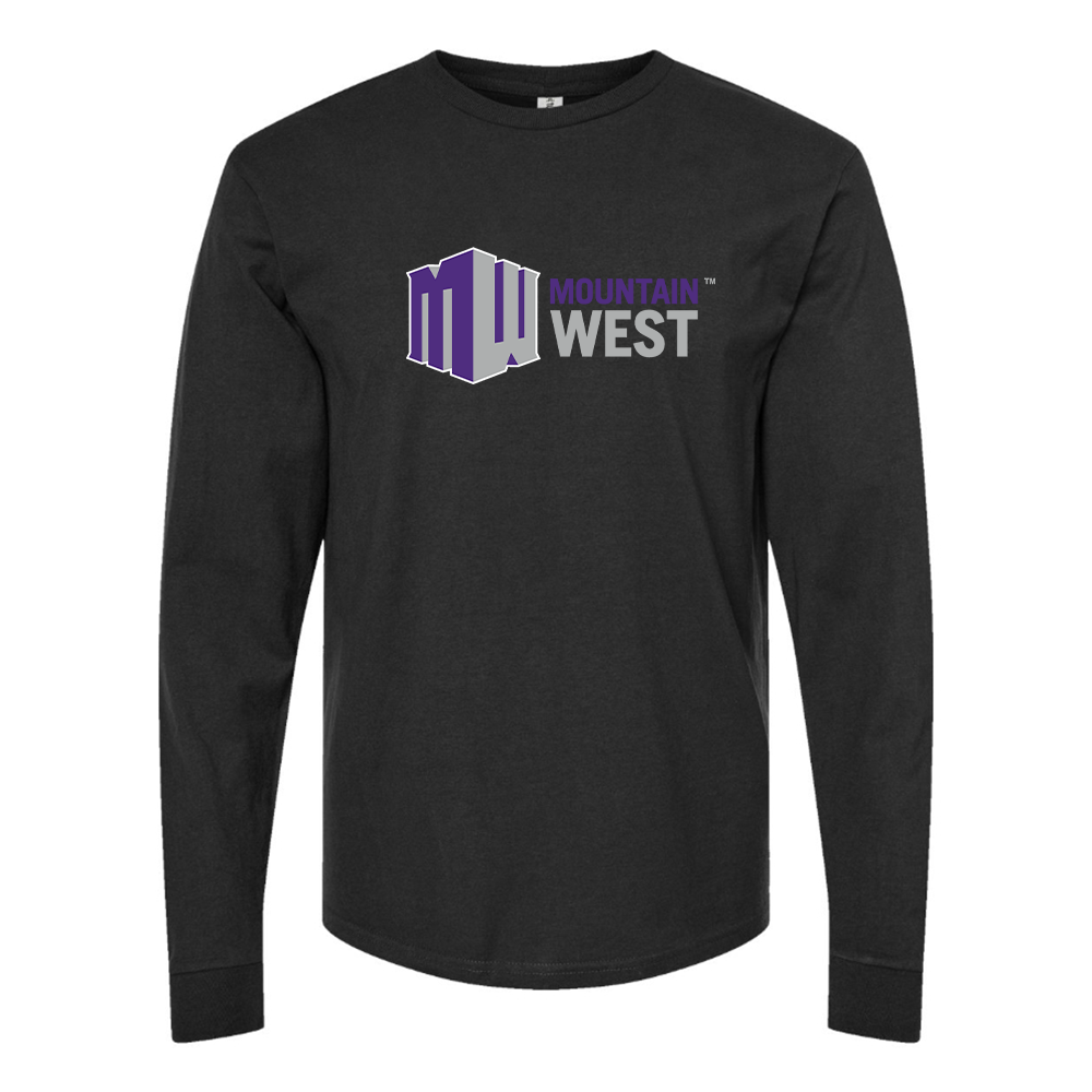 Men's Mountain West Conference Logo Cotton Long Sleeve T-Shirt