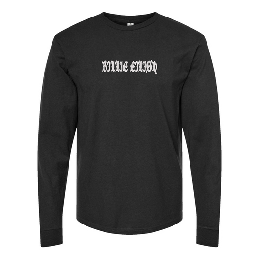 Men's Billie Eilish  Logo Cotton Long Sleeve T-Shirt