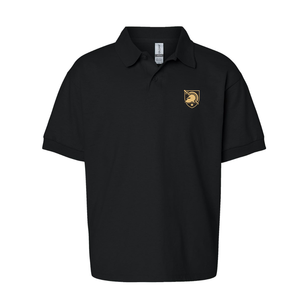 Youth   Army Black Knights  Gildan Dry Blend Jersey Polo