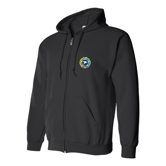 Men's Pos & Giro Logo Zipper Hoodie