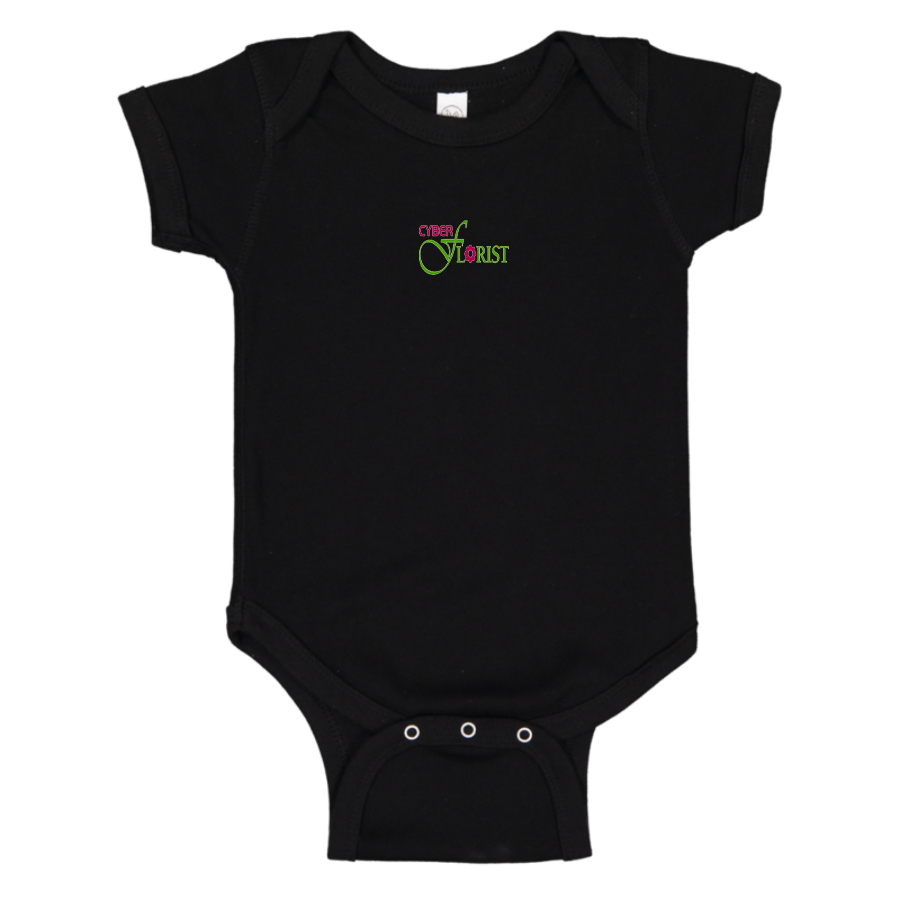 Cyber Florist Logo Baby Onesie Romper