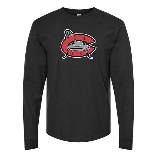 Men's Carolina Mudcats Logo Cotton Long Sleeve T-Shirt