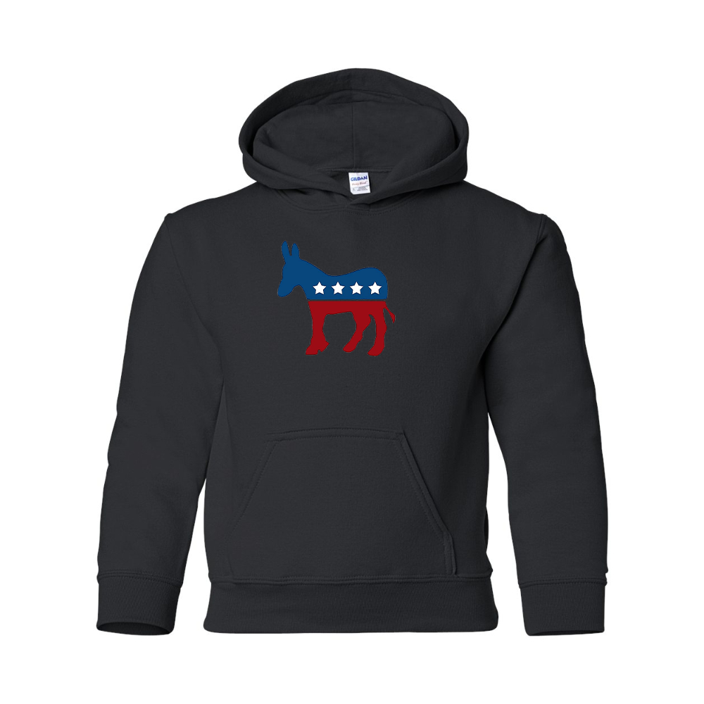 Youth Democrat Election Symbol Gildan Heavy Blend  Hooded Sweatshirt