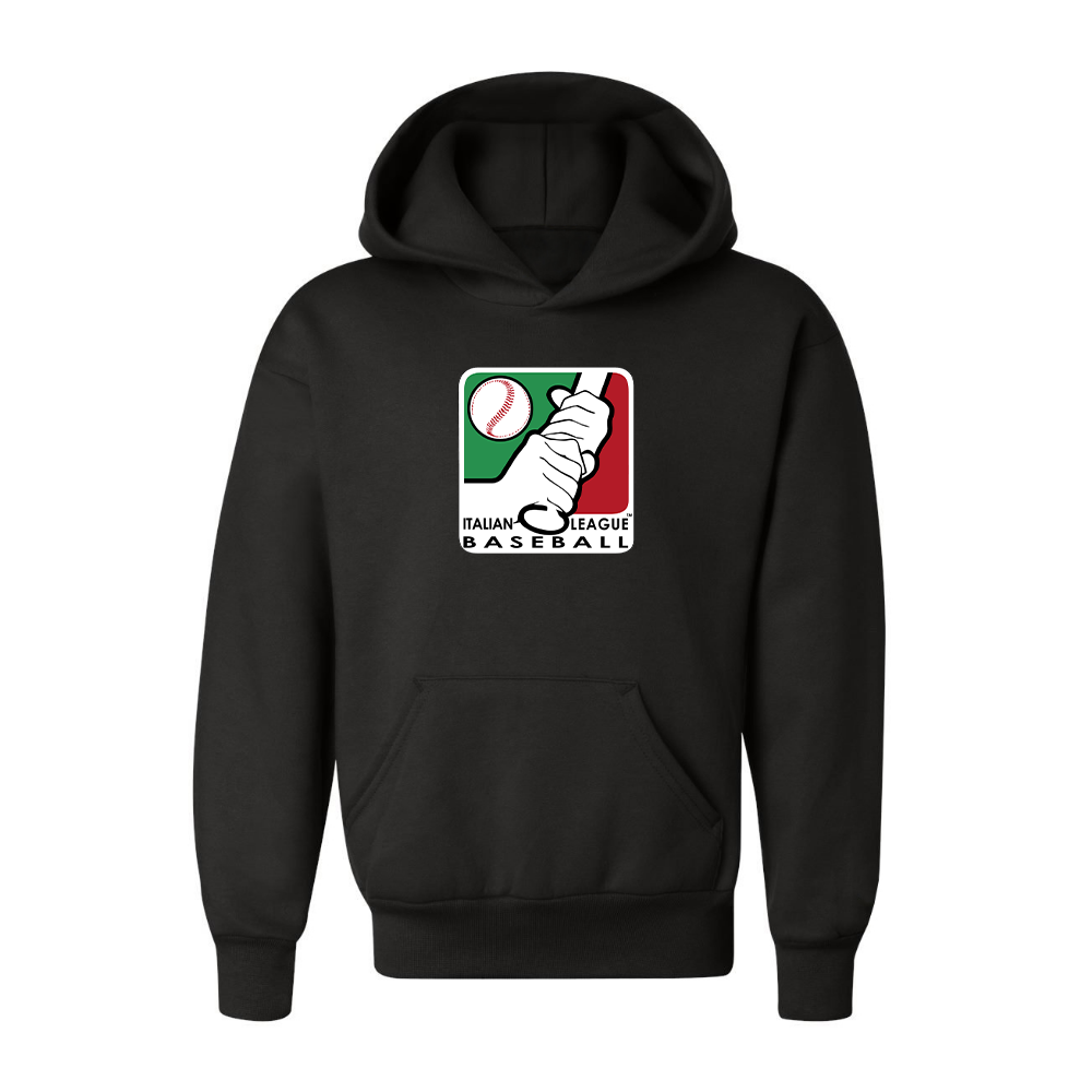 Youth  Italian Baseball League Logo Pullover Hoodie