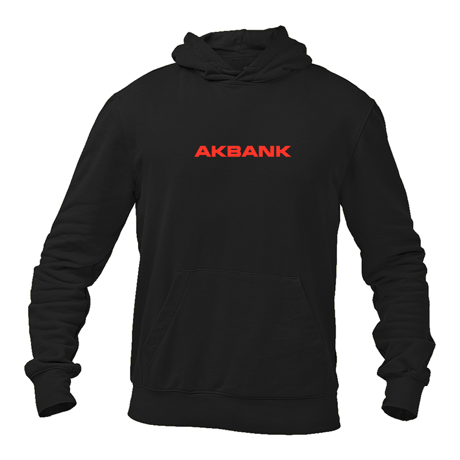 Men's Akbank Logo   Pullover Hoodie