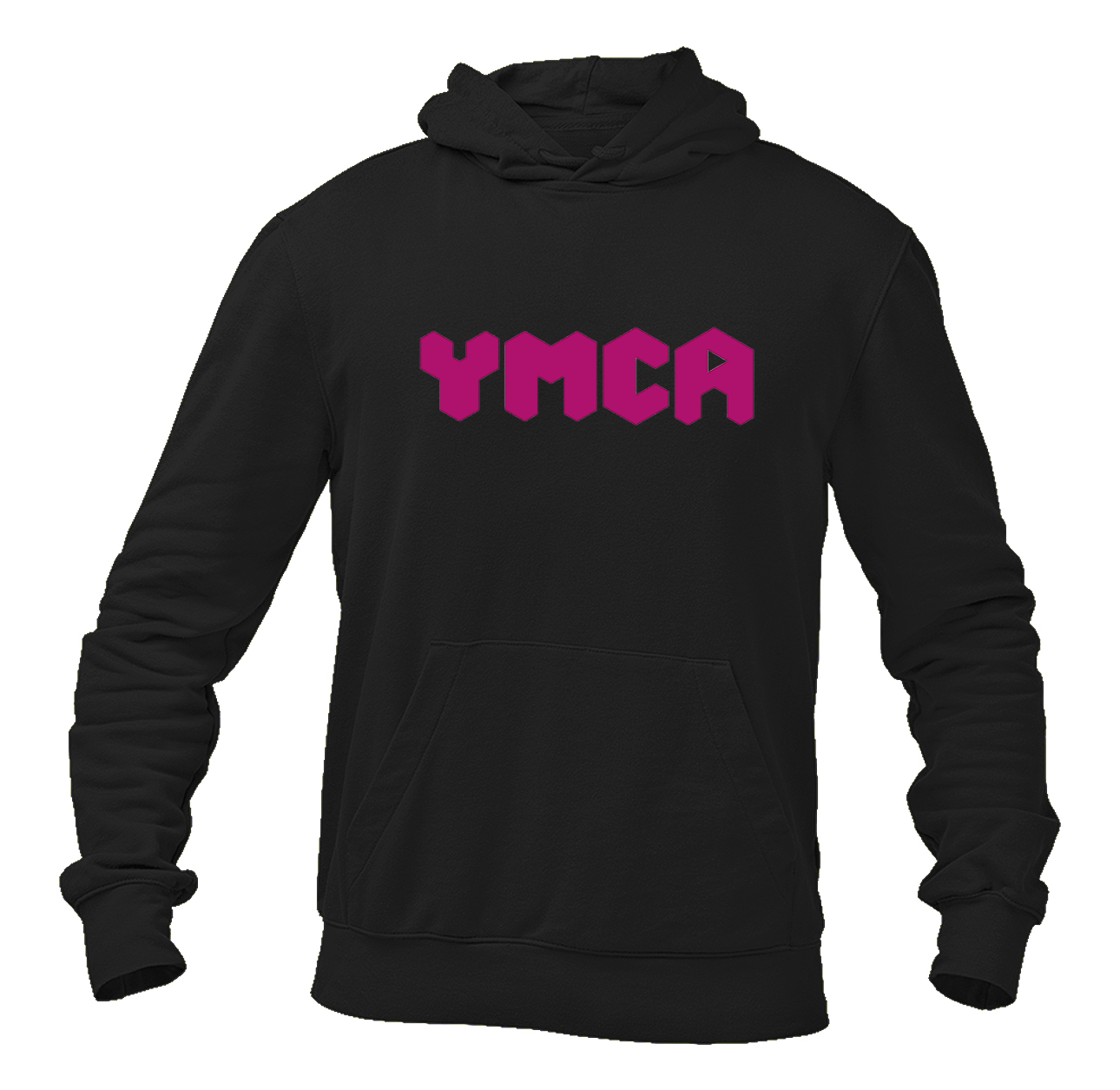 Men's YMCA Mauve Softstyle Midweight Hooded Sweatshirt