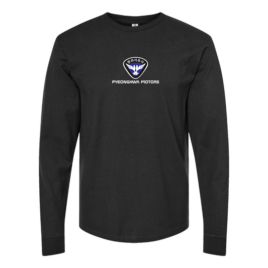 Men's Pyeonghwa Motors Logo Cotton Long Sleeve T-Shirt