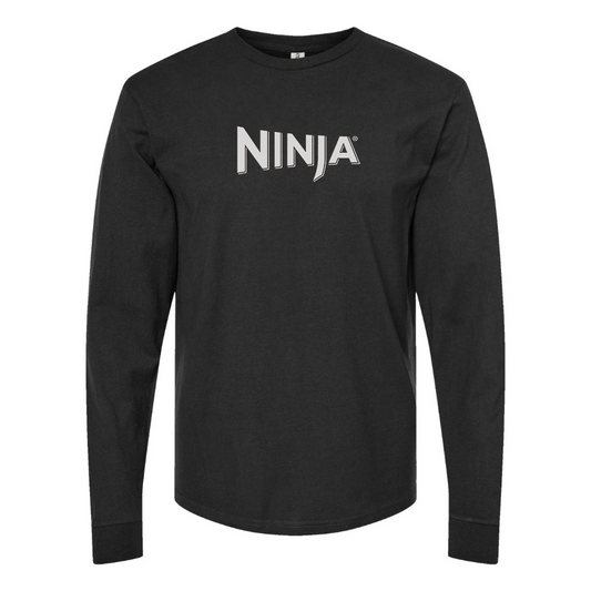 Men's Ninja Logo Cotton Long Sleeve T-Shirt