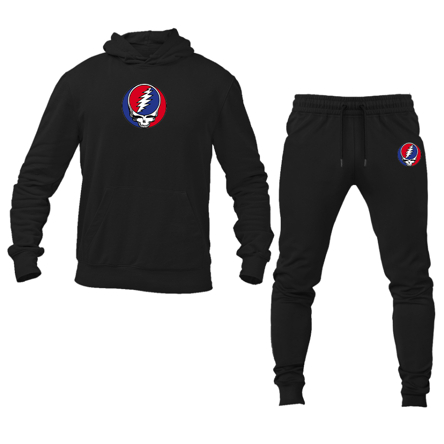 Men's Gratefu Dead Logo Hoodie Joggers Set