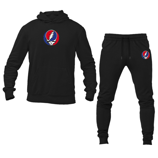 Men's Gratefu Dead Logo Hoodie Joggers Set