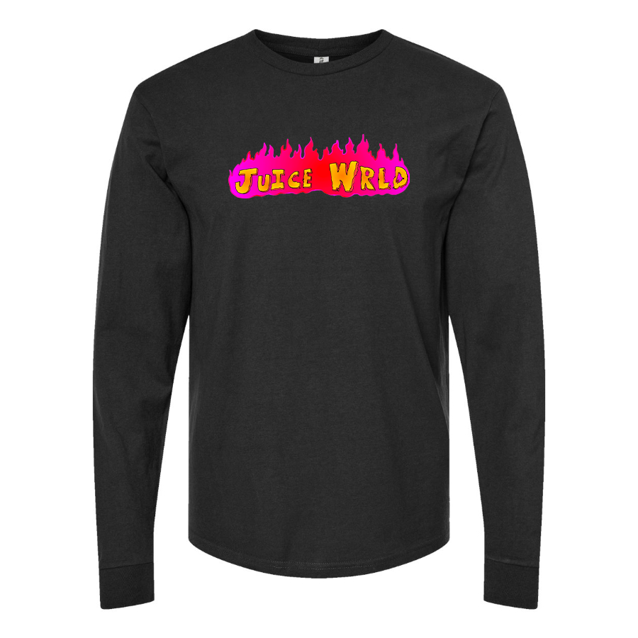 Men's Juice WRLD Logo Cotton Long Sleeve T-Shirt