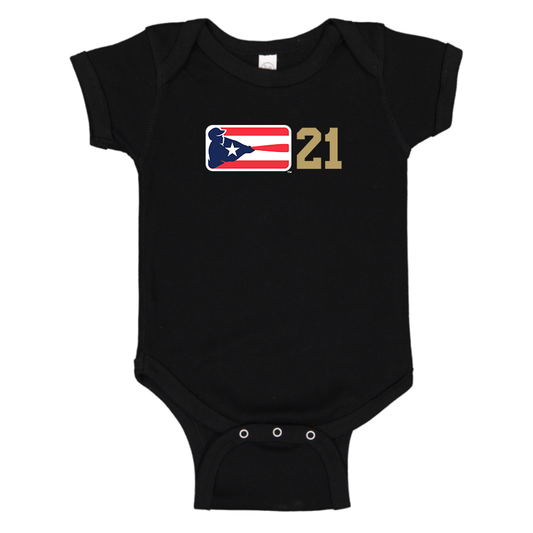 Liga de Beisbol Profesional Roberto Clemente Logo Baby Onesie Romper