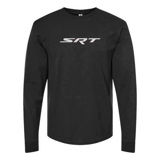 Men's Street Racing Technology Logo Cotton Long Sleeve T-Shirt