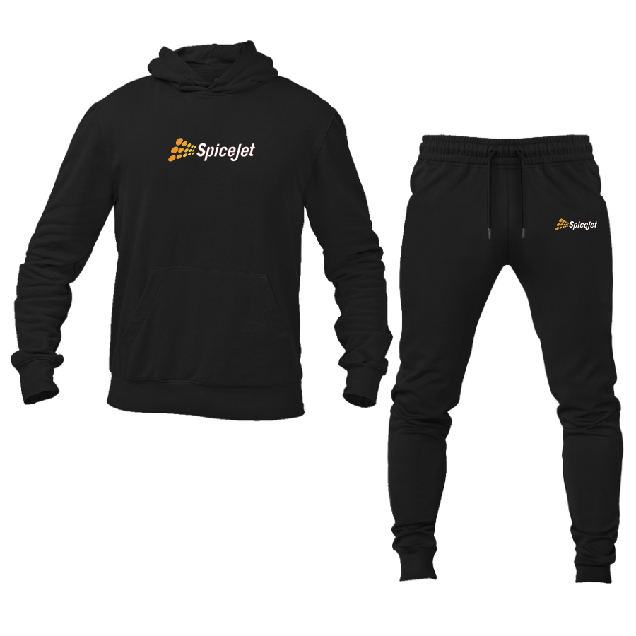 Men's SpiceJet Logo Hoodie Joggers Set