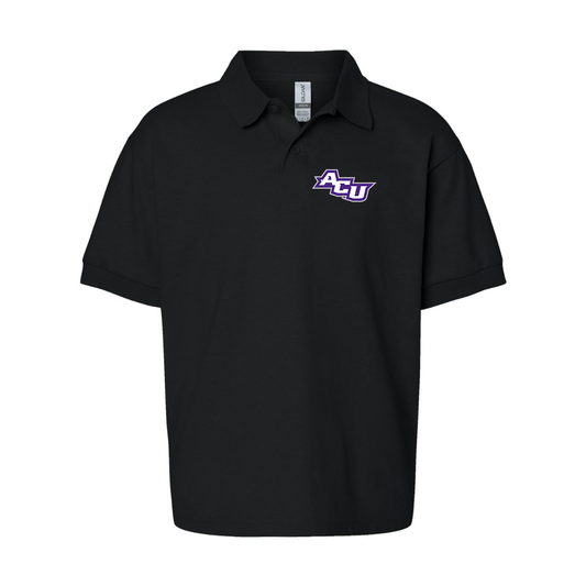 Youth Abilene Christian Wildcats   Gildan Dry Blend Jersey Polo