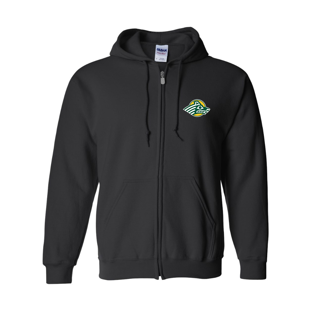 Men's Alaska Anchorage Seawolves  Gildan  Heavy Blend Full Zip Hooded Sweatshirt