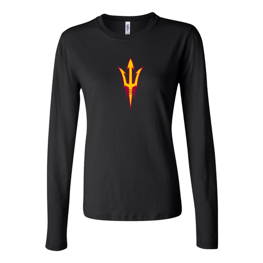 BELLA CANVAS Women’s Arizona State Sun Devils Jersey Long Sleeve Tee