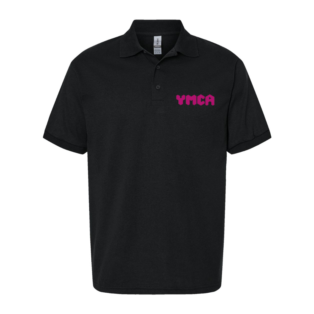 Men's YMCA Mauve Dry Blend Jersey Polo