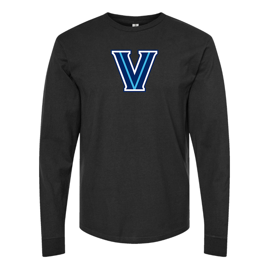 Men's Villanova Wildcats Logo  Cotton Long Sleeve T-Shirt