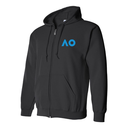 Men's Australian Open Logo Zipper Hoodie