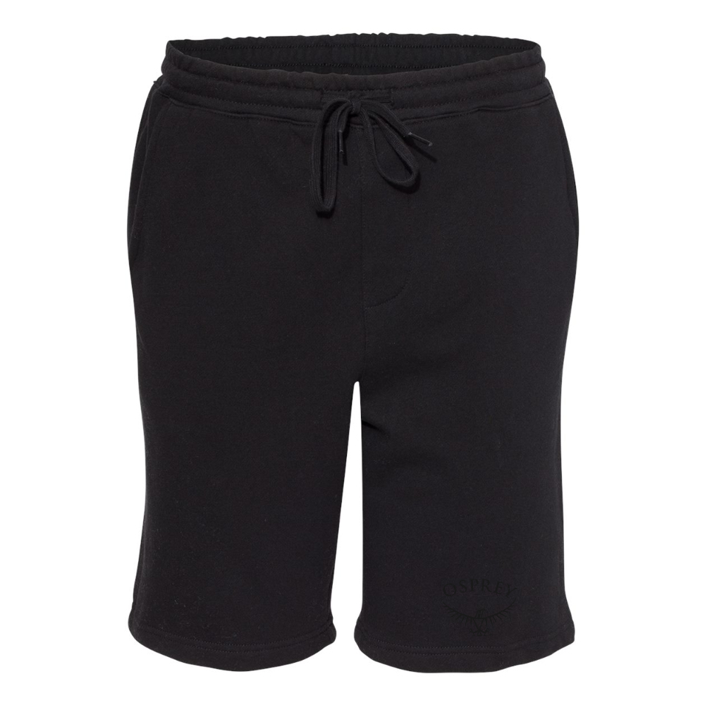 Men's Osprey Black Independent Trading Co Midweight Fleece Shorts